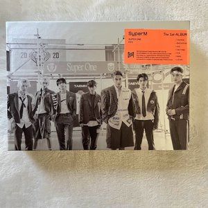 SuperM Super One KPop Album w/ Photo Book, Poster, Photo Cards, Mini Book, CD